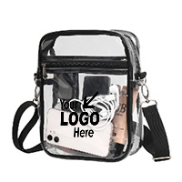 CLEAR PVC WATERPROOF SHOULDER BAG